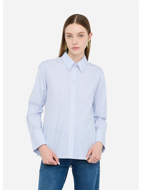 Striped shirt with top Liu Jo | UF5242T9814.C3757